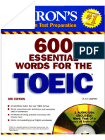 600 Essential Words For The TOEIC Test