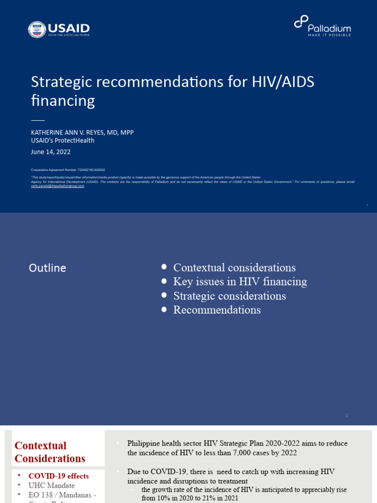 HIV Financing Strategies in the Philippines | PDF | United States ...