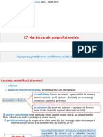 C7. Mari Teme Ale Geografiei Sociale: Segregarea, Gentrificarea, Mobilitatea Socială Şi Rezidenţială