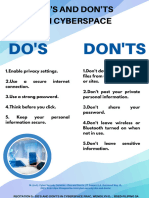 Do's and Don'ts in Cyberspace