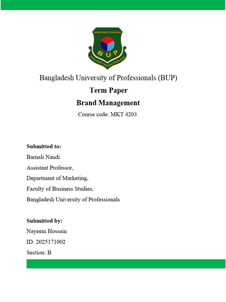 Term Paper Samples Pdf