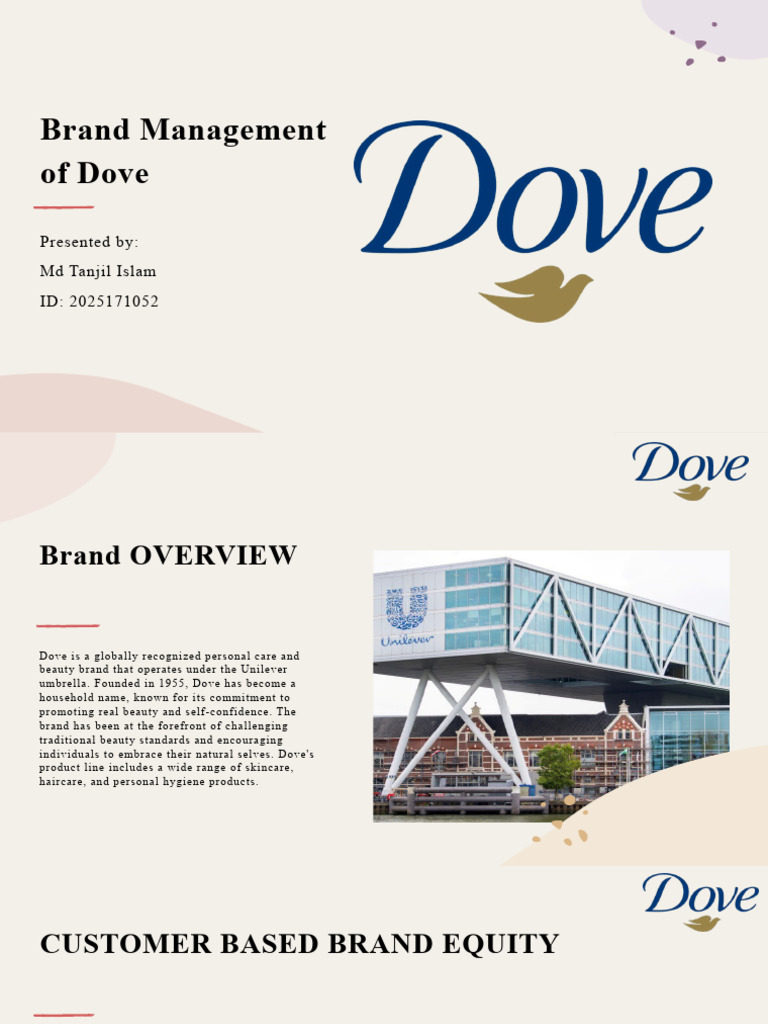Brand Management of Dove-Presentation Slide | PDF | Self-Improvement