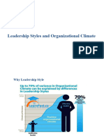 Leadership Styles and Organizational Climate