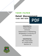 Retail Management Term Paper