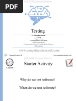 2.3.2 Testing - Ocr Gcse