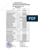 Nama - Nama Siswa Kelas: Iii B T.P 2021 / 2022