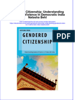 Free Download Gendered Citizenship Understanding Gendered Violence in Democratic India Natasha Behl Full Chapter PDF