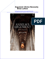 Free Download Anselms Argument Divine Necessity Brian Leftow Full Chapter PDF