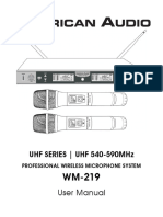 American Audio WM-219 - User Manual