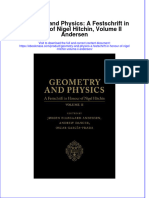 Free Download Geometry and Physics A Festschrift in Honour of Nigel Hitchin Volume Ii Andersen Full Chapter PDF