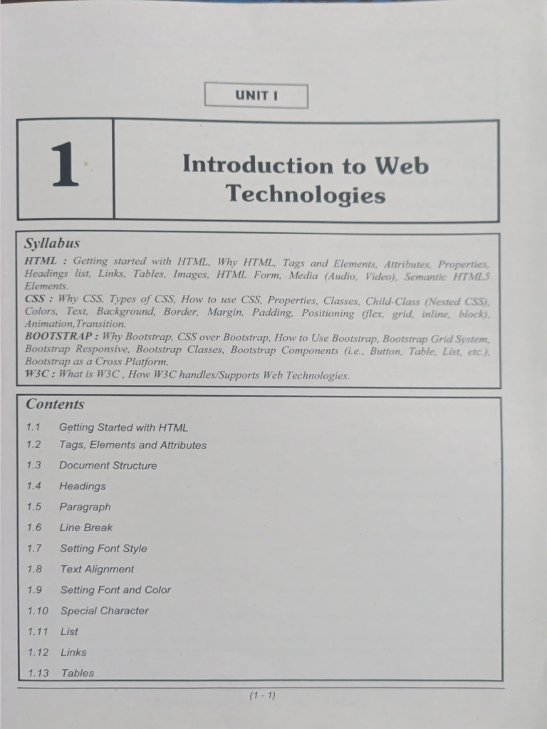 Wad Unit 1 Technical | PDF