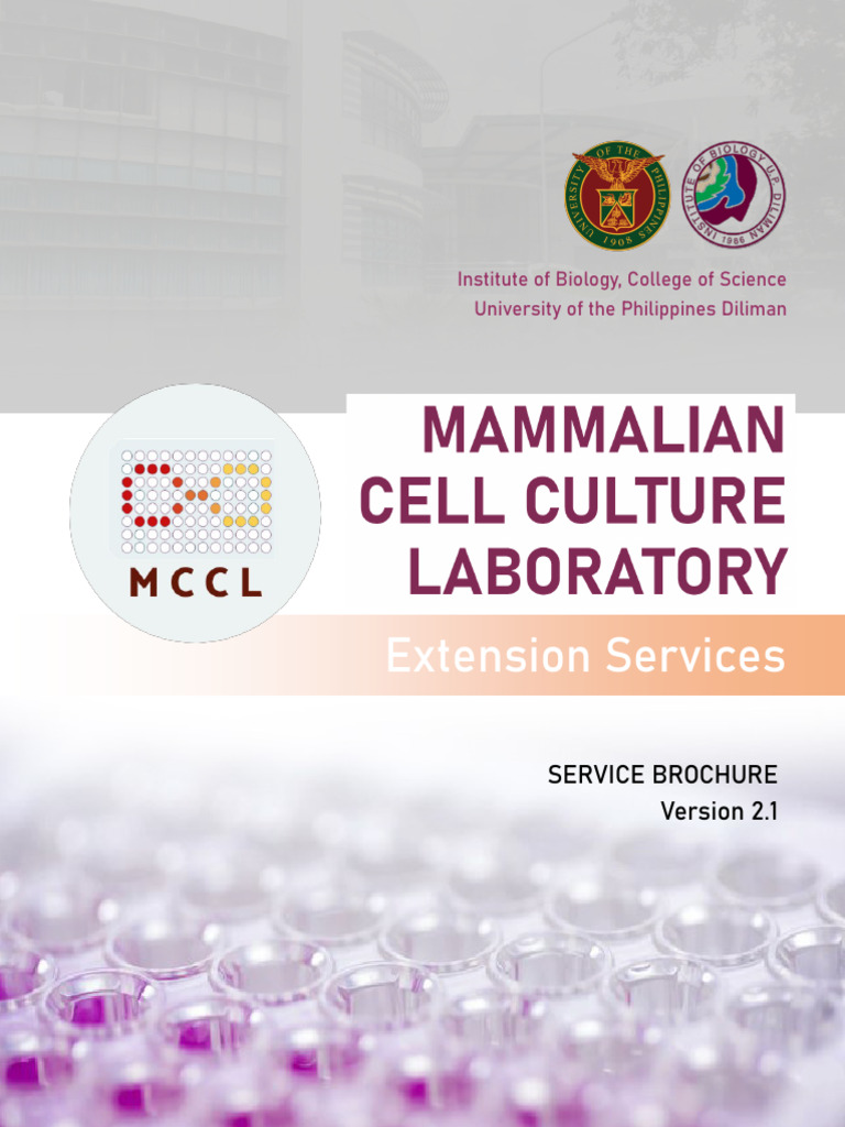 MCCL Service Brochure 2024 | PDF | Immunofluorescence | Assay