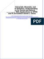 Free download Applied Univariate Bivariate And Multivariate Statistics Understanding Statistics For Social And Natural Scientists With Applications In Spss And R 2Nd Edition Daniel J Denis full chapter pdf epub