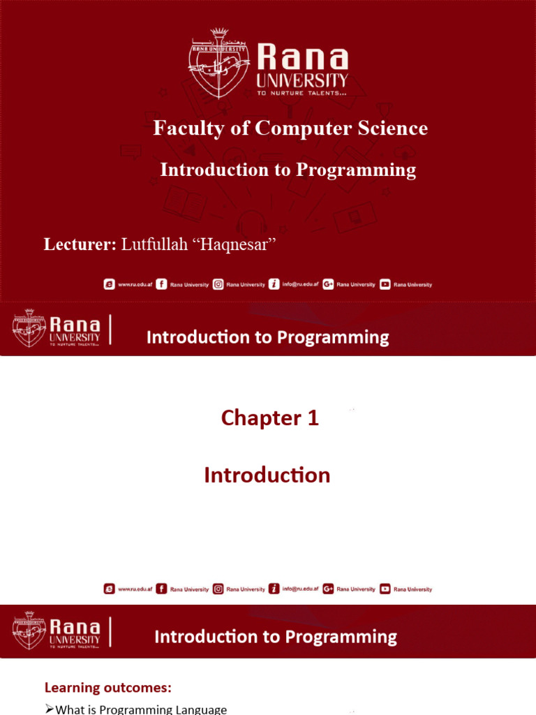 Chapter 1 | PDF | Programming Language | Computer Programming