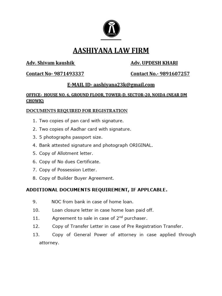 Document list 2023 pdf
