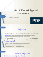 Week 5 Adjective & Types & Cases & Comparison