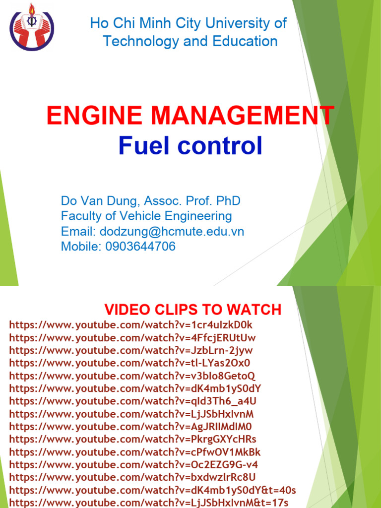 Engine Management and Fuel Control Guide | PDF | Fuel Injection ...