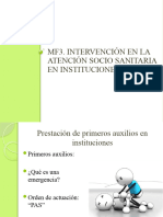 MF3. Intervención en La Atención Socio Sanitaria en Instituciones Clase 10