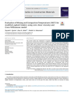 Evaluation of Mixing and Compaction Temperatures MCT 2019 Case Studies In