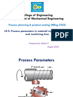 L4.2-Process Parameters and Machining Time