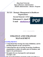 Pa 518 Strategy and Strategic Management