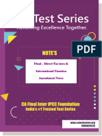 Ca Final Direct Tax Laws International Taxation Amendment Notes 1643354000