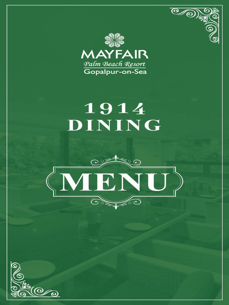 1914 Menu | PDF