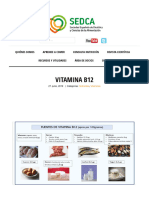 Vitamina B12 Sociedad Española de Dietética y Ciencias de La Alimentación (S.E.D.C.A.)