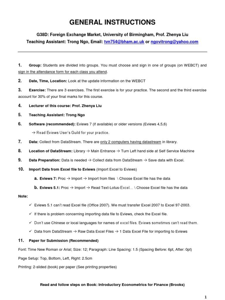 Instructions | PDF | Computers | Technology & Engineering