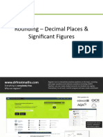 L1 Rounding - Significant Figures & Decimal Places