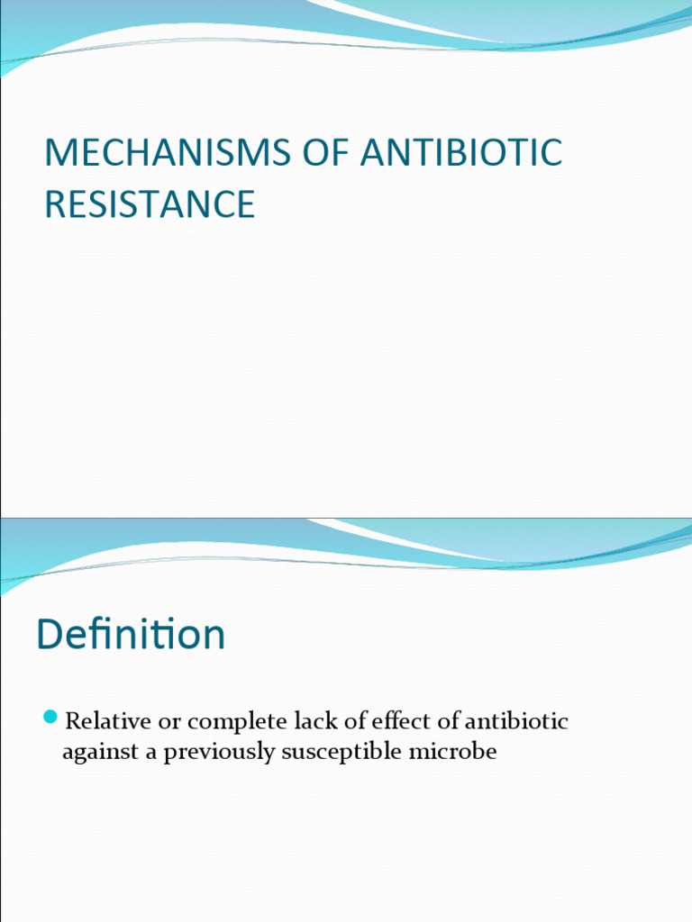 1010antibiotic Resistance | PDF | Beta Lactamase | Antimicrobial Resistance