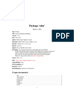 Package SDM': R Topics Documented