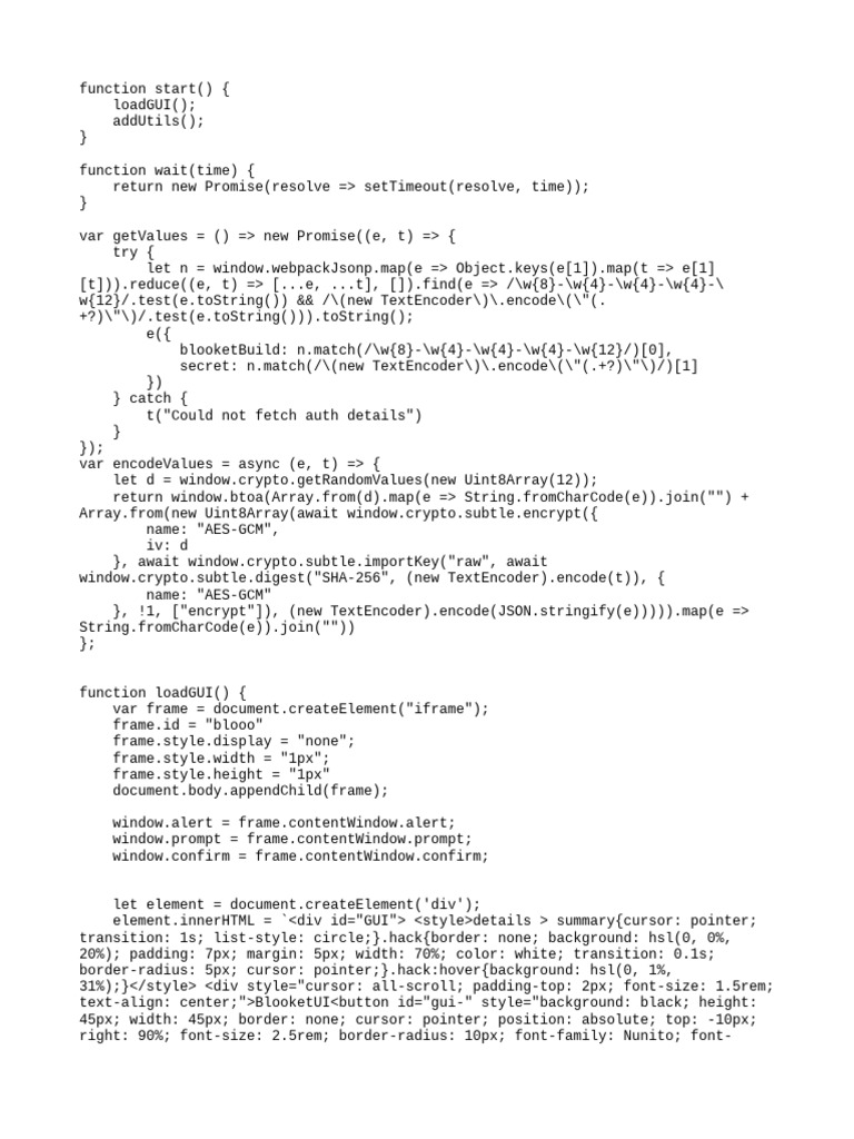 Blooket UI Hacks and Token Methods | PDF | Computing