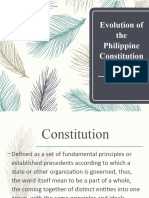 Evolution of Constitution