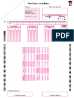 OMR Sheet - Professor Academy