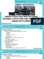 Urban Structure and Patterns - Internal Structure and Patterns of Urban Settlements