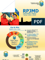 Pemaparan Bupati RPJMD 2021-2026