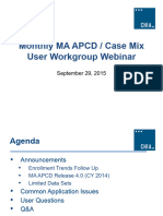 Vdocuments - MX - Monthly Ma Apcd Case Mix User Workgroup Webinar September 29 2015