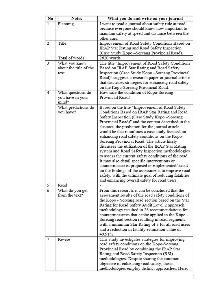 Enhancing Kopo-Soreang Road Safety | PDF | Road Traffic Safety ...