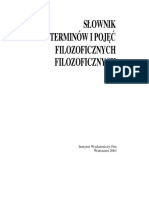 Słownik Terminow I Pojęć Filozoficznych 1