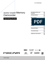 Solid-State Memory Camcorder: Operating Guide