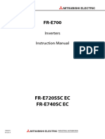 Mitsubishi E700sc Series Manual