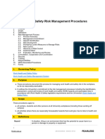 Whs Risk Management Procedures