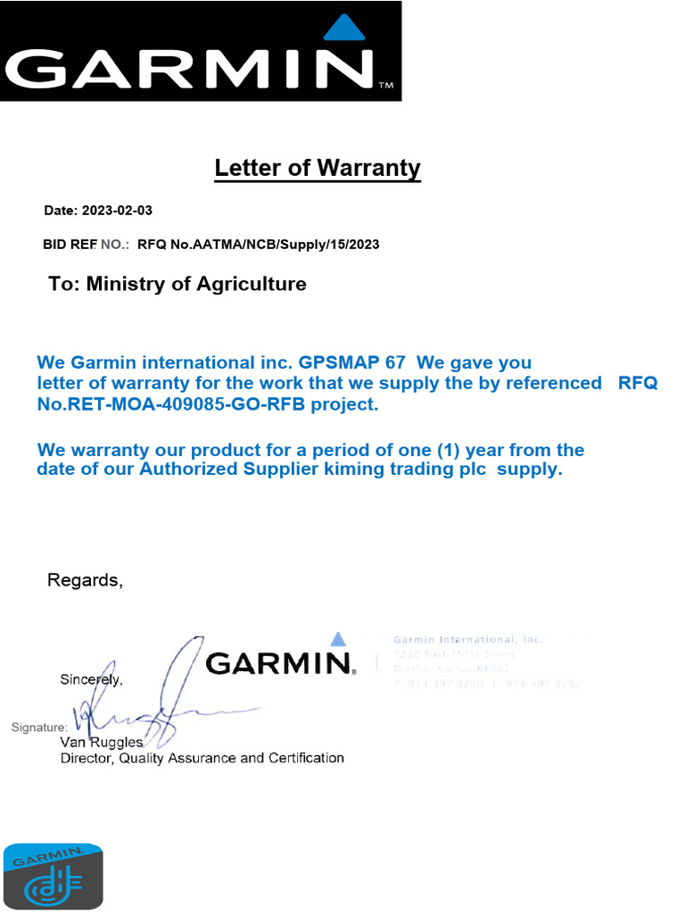Garmin Warranty Kiming | PDF | Law Of Obligations | Consent
