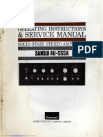 Sansui AU 555A Manual