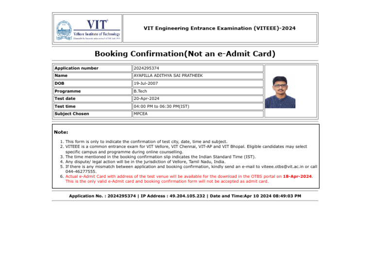 Online Test Booking System PDF