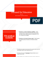Lec11 - Demand For Education