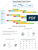 Quarterly Based Multiple Project Timeline WD