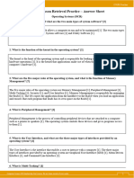 17 GCSE Lesson Retrieval Practice (Assessments) Answers - Operating Systems (OCR)