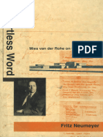Mies Van Der Rohe On The Building Art (Fritz Neumeyer 1986)